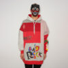 RED/GREY FRANKENHOODIE - Image 3
