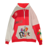 RED/GREY FRANKENHOODIE