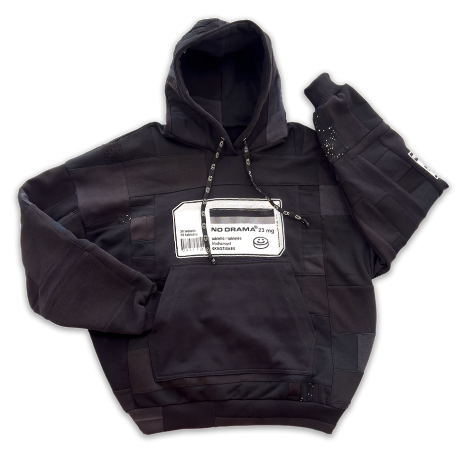 CUSTOM BLACK FRANKENHOODIE