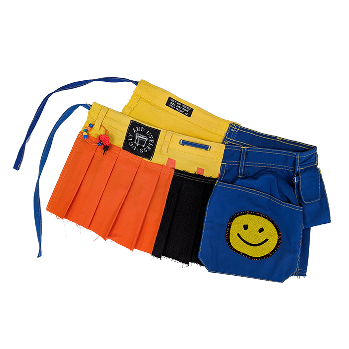 SMILEY WRAP BELT SKIRT