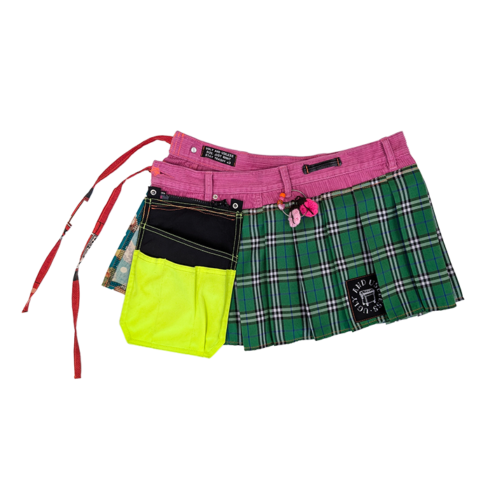 PINK WRAP BELT SKIRT