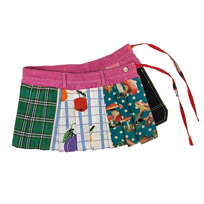 PINK WRAP BELT SKIRT - Image 2