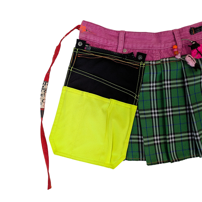 PINK WRAP BELT SKIRT - Image 3