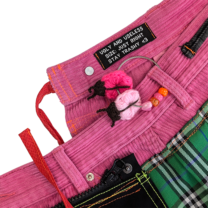 PINK WRAP BELT SKIRT - Image 8